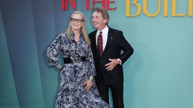 Meryl Streep and Martin Short attend the premiere of the fourth season of Hulu&#39;s &#34;Only Murders In The Building&#34; at Paramount Studios on August 22, 2024 in Los Angeles, California.
