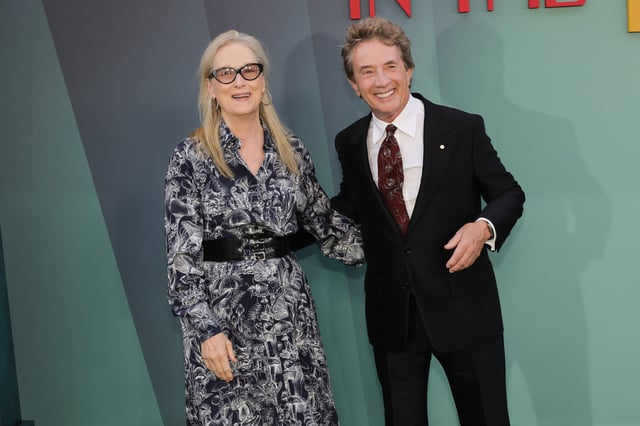 Meryl Streep and Martin Short attend the Season 4 premiere of Hulu&#39;s &#34;Only Murders In The Building&#34; at Paramount Studios on August 22, 2024 in Los Angeles, California.