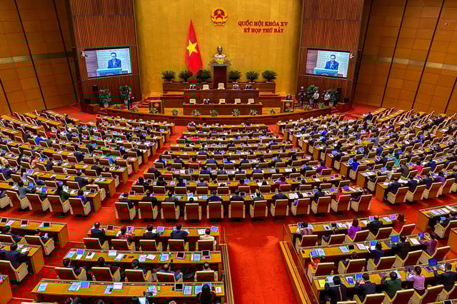 A general view of the Vietnam National Assembly during the opening ceremony of its 7th session, in Hanoi, Vietnam, May 20, 2024. REUTERS/Thinh Nguyen/ File Photo
