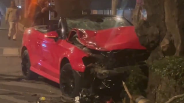 Delhi Police said that the luxury Audi car was being driven recklessly. 