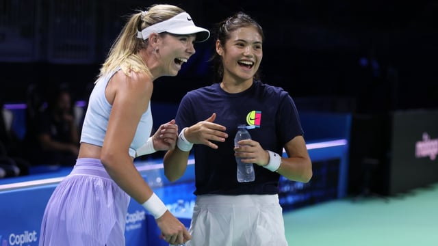 Boulter, left, and Raducanu will compete at the Queen’s Club in June as they prepare for Wimbledon