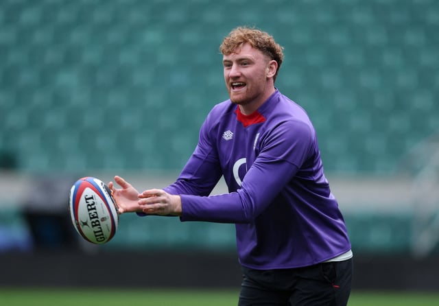 Rugby Union - Six Nations Championship - England Captain's Run - Allianz Stadium, Twickenham, Britain - February 7, 2025 England's Ollie Chessum during the captain's run Action Images via Reuters/Paul Childs/File Photo