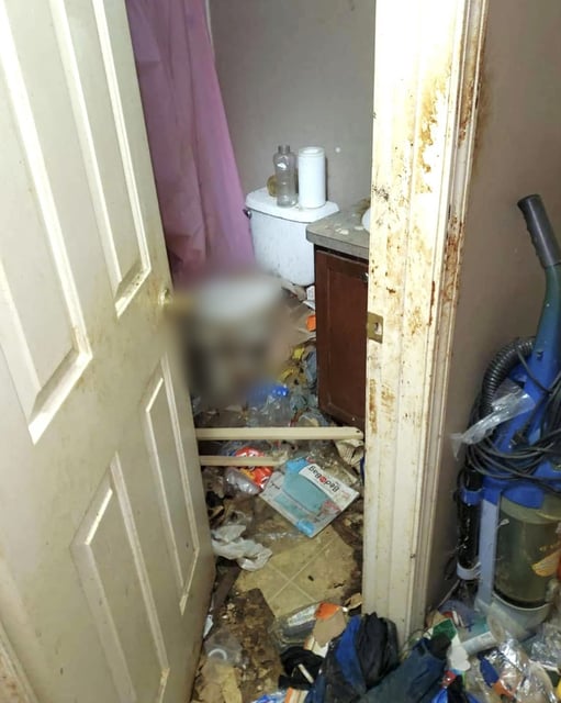 Trash and human waste found inside a home where three teenagers were left to live on their own in Pontiac, Mich. 