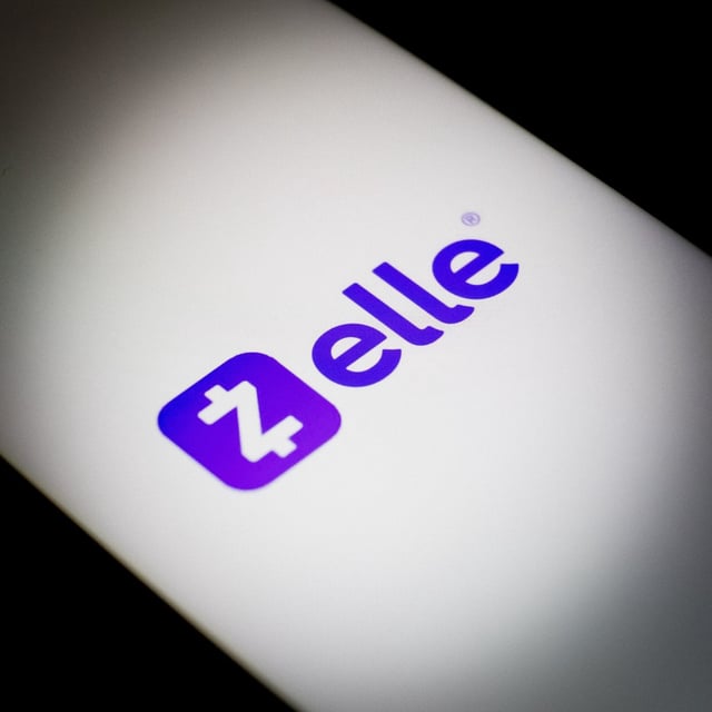 zelle logo on a screen