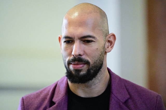 Andrew Tate is pictured inside The Court of Appeal in Bucharest, Romania, on December 10, 2024.