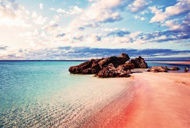 Elafonissi Beach in Crete.