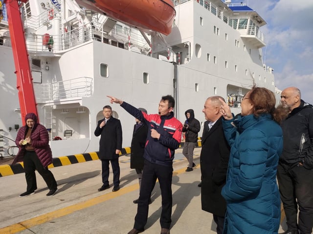 Cook Islands' Prime Minister Mark Brown visits National Deep Sea Centre in Qingdao, China in this picture released on February 12, 2025. Mark Brown, Prime Minister of the Cook Islands/Facebook via REUTERS/File Photo