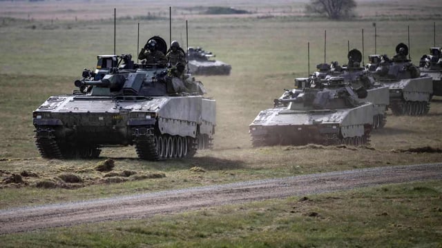 BAE Systems supplies armoured vehicles in a joint venture with Hagglunds
