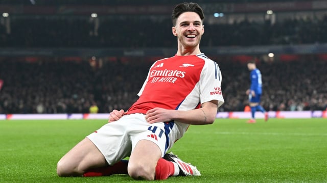 Rice joined Arsenal in a £105million deal during the summer of 2023