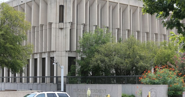 The Teacher Retirement System of Texas complex in downtown Austin on Sept. 21, 2018.