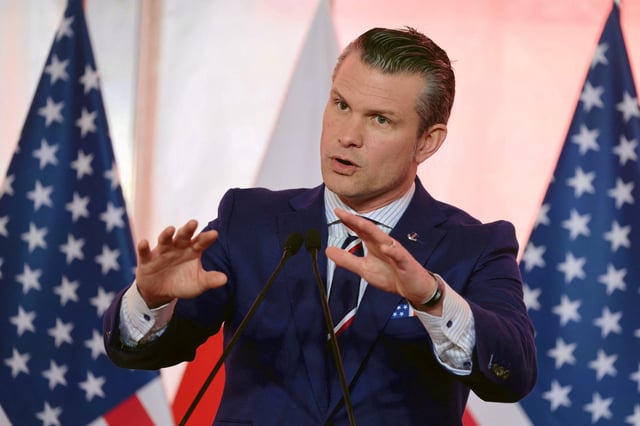 Defense Secretary Pete Hegseth said the Pentagon would redirect 8% of the defense budget to President Donald Trump's priorities.