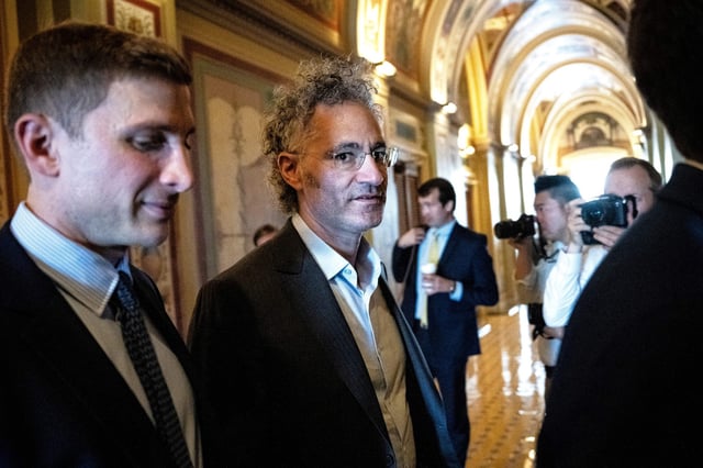 Palantir CEO Alex Karp at President Donald Trump&#39;s inauguration at the U.S. Capitol.