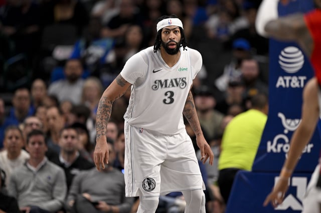 Feb 8, 2025; Dallas, Texas, USA; Dallas Mavericks forward Anthony Davis (3) in action during the game between the Dallas Mavericks and the Houston Rockets at the American Airlines Center. Mandatory Credit: Jerome Miron-Imagn Images/File Photo