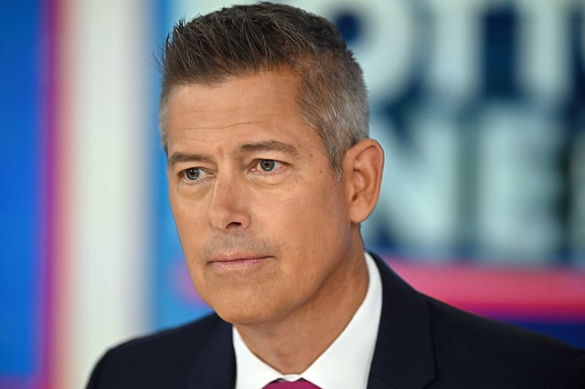 Sean Duffy hosts seen on Fox Business Network Studios on October 31, 2024, in New York City. (Photo by Steven Ferdman/Getty Images)