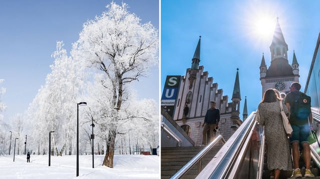 In Deutschland steht ein gewaltiger Temperatursprung bevor. Sehr kalte und sehr warme Luftmassen wechseln sich ab.