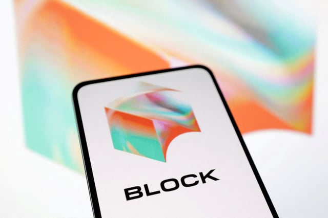 Block Inc logo is seen displayed in this illustration taken, April 10, 2023. REUTERS/Dado Ruvic/Illustration/File Photo