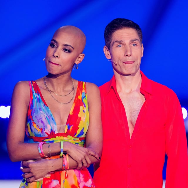 Christian Polanc, hier 2023 mit „Bacherlorette“ Sharon Battiste, hat die Liebesbombe platzen lassen.