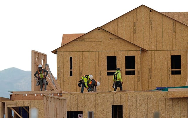 Inflation has hit the nation’s homebuilders hard as they face increased costs for supplies and labor. They are dealing with high rates from the Federal Reserve and uncertainty over what’s to come with the Trump administration’s tariff strategy that could increase prices.  (AP/David Zalubowski)