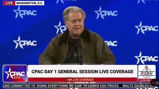 Steve Bannon réalise un «geste nazi» à la grande messe des conservateurs américains