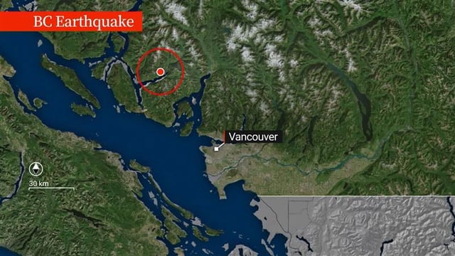 The earthquake struck B.C.'s South Coast on Friday afternoon.