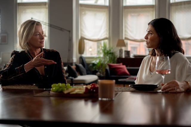 Gretchen Mol as Eve and Julianna Margulies as Maggie in director-writer-actor Edward Burns’ new film “Millers In Marriage.” (Photo courtesy of Republic Pictures, a Paramount Pictures label)