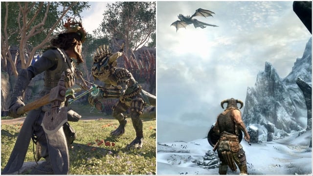 An image about Avowed was originally a 'multiplayer Skyrim' before Microsoft entered the game