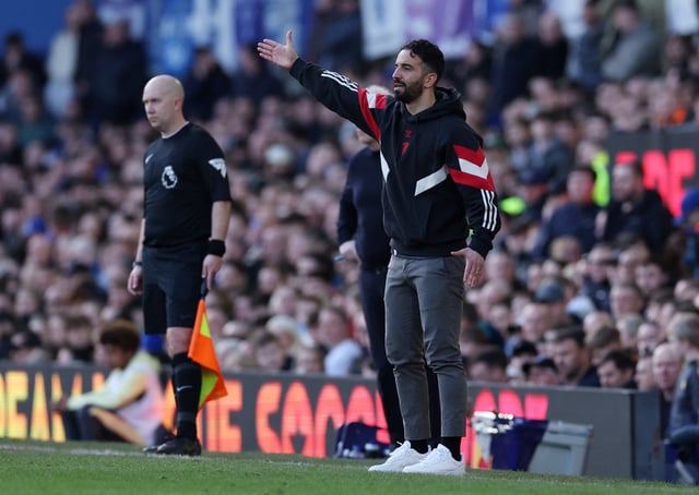 Soccer Football - Premier League - Everton v Manchester United - Goodison Park, Liverpool, Britain - February 22, 2025 Manchester United manager Ruben Amorim reacts REUTERS/Phil Noble