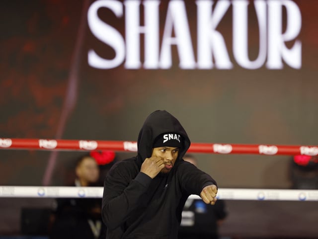 Boxing - Artur Beterbiev and Dmitrii Bivol - Media Workouts - Boulevard City, Riyadh, Saudi Arabia - February 19, 2025 Shakur Stevenson during his workout REUTERS/Hamad I Mohammed/File Photo