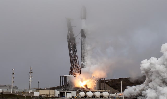 A Falcon 9 lifts off from Vandenberg Space Force Base in California Feb. 1.