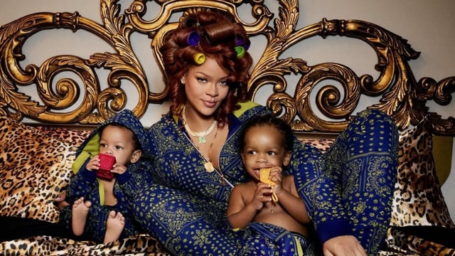 Rihanna and her partner A$AP Rocky have two sons, RZA and Riot. (File Photo: Instagram/ badgalriri)