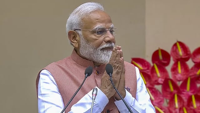 PM Modi also praised the Indian Space Research Organisation (ISRO) for achieving a Century in its launch.