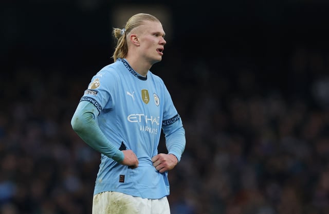 Soccer Football - Premier League - Manchester City v Newcastle United - Etihad Stadium, Manchester, Britain - February 15, 2025 Manchester City's Erling Haaland REUTERS/Phil Noble/File Photo