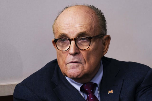 Rudy Giuliani at the White House on Sept. 27, 2020.