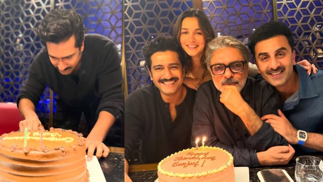 Vicky Kaushal, Alia Bhatt and Ranbir Kapoor celebrate SLB and Chhaava