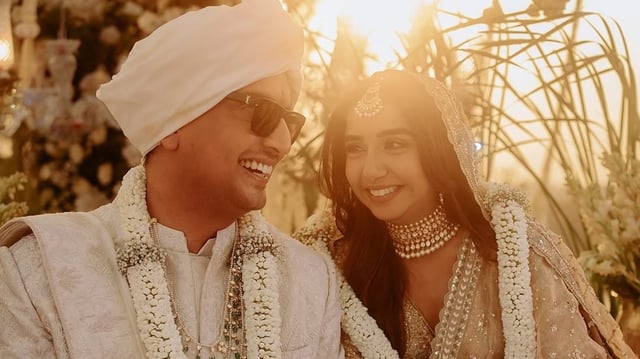 Prajakta Koli and Vrishank Khanal have tied the knot, sharing their wedding day with fans on Instagram.