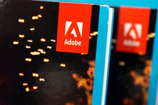 An Adobe Systems Inc software box is seen in Los Angeles, California, U.S., March 13, 2017
