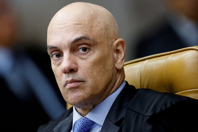 Brazil's Supreme Court Judge Alexandre de Moraes attends a session of the Supreme Court in Brasilia, Brazil, November 27, 2024. REUTERS/Adriano Machado/File Photo