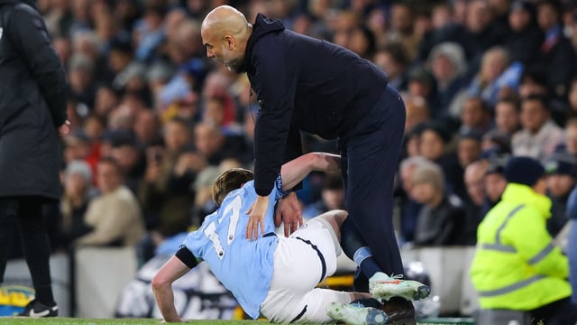 De Bruyne — colliding with Guardiola after missing a tackle on Salah on Sunday — has scored only three times and assisted six across all competitions this season so far