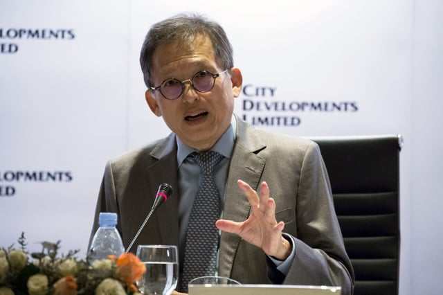 Kwek Leng Beng, chairman of City Developments Ltd., speaking at a news conference in Singapore on Feb. 21, 2019.