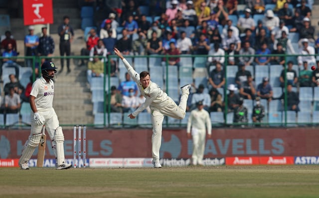 Cricket - Second Test - India v Australia - Arun Jaitley Stadium, New Delhi, India - February 18, 2023 Australia's Matthew Kuhnemann in action REUTERS/Anushree Fadnavis/File Photo