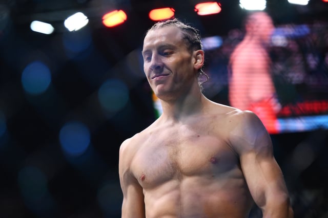 Paddy Pimblett of England looks on ahead of his lightweight bout against King Green of the U.S. during the UFC 304 event at Co-op Live on July 28, 2024 in Manchester, England.