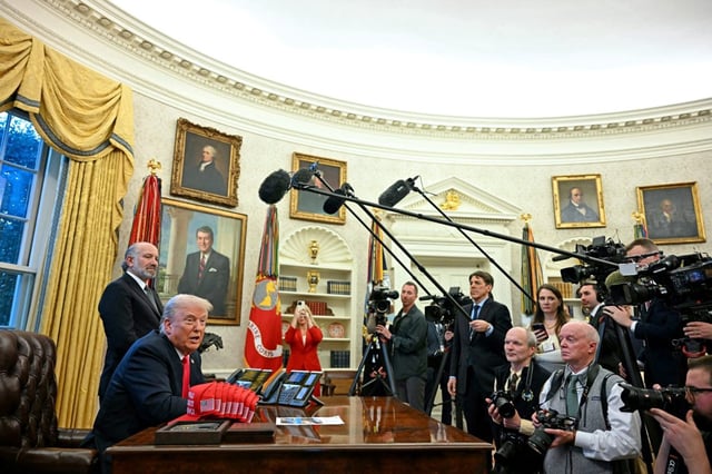 Even Fox News, normally on Trump&#39;s side, hit back at the White House decision (Photo: Jim Watson/ AFP)