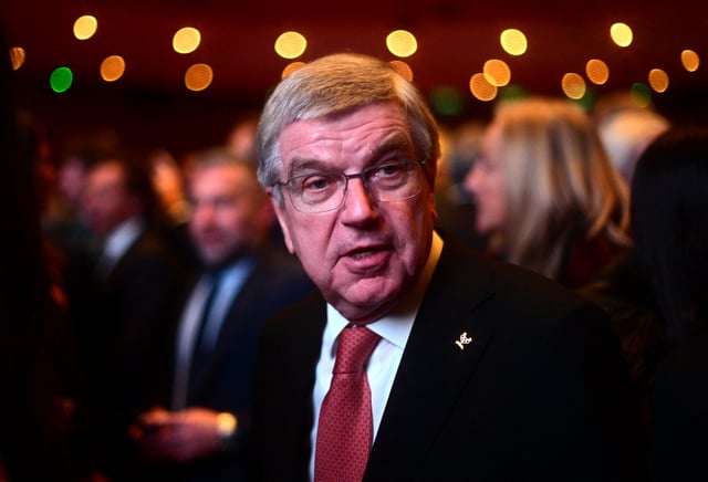 Milano-Cortina 2026 - IOC president Thomas Bach attends event to mark one-year countdown - Milan, Italy, February 6, 2025 International Olympic Committee (IOC) president Thomas Bach during the ceremony REUTERS/Daniele Mascolo/File Photo