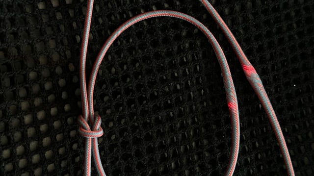Knotted computer fiber.