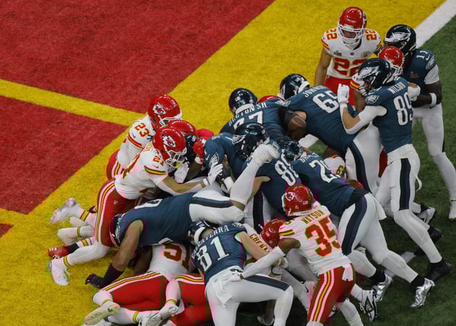Football - NFL - Super Bowl LIX - Philadelphia Eagles v Kansas City Chiefs - Caesars Superdome, New Orleans, Louisiana, United States - February 9, 2025 Philadelphia Eagles' Jalen Hurts scores a touchdown REUTERS/Brian Snyder/File Photo