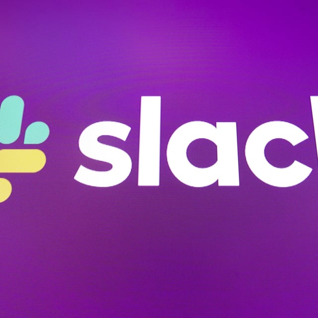 slack logo on purple backgroud