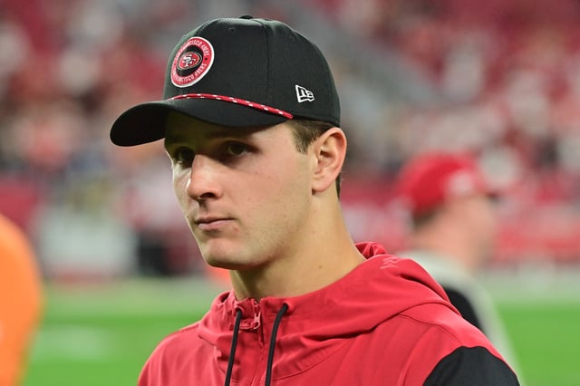 Jan 5, 2025; Glendale, Arizona, USA;  San Francisco 49ers quarterback Brock Purdy (13) looks on after losing to the Arizona Cardinals at State Farm Stadium. Mandatory Credit: Matt Kartozian-Imagn Images./File Photo