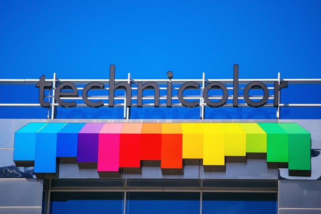 Technicolor sign in Los Angeles, Sept. 29, 2017.