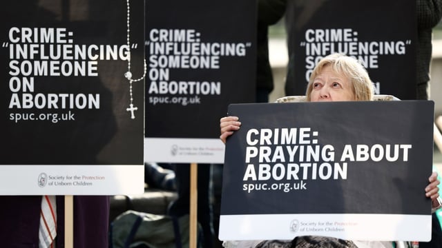 The ban on protests in a 200-metre radius around abortion clinics came into effect in September