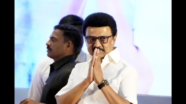 Tamil Nadu chief minister MK Stalin’s comments on Wednesday came amid his bitter verbal war with Union education minister over the National Education Policy (NEP), which the former views as a tool to impose Hindi on the southern state –– a charge rejected by the latter. (PTI)